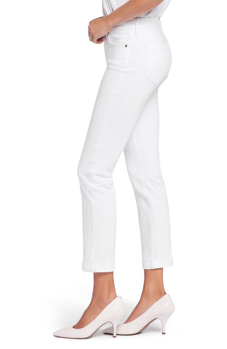 NYDJ Sheri Slim Ankle Jeans, Alternate, color, Optic White