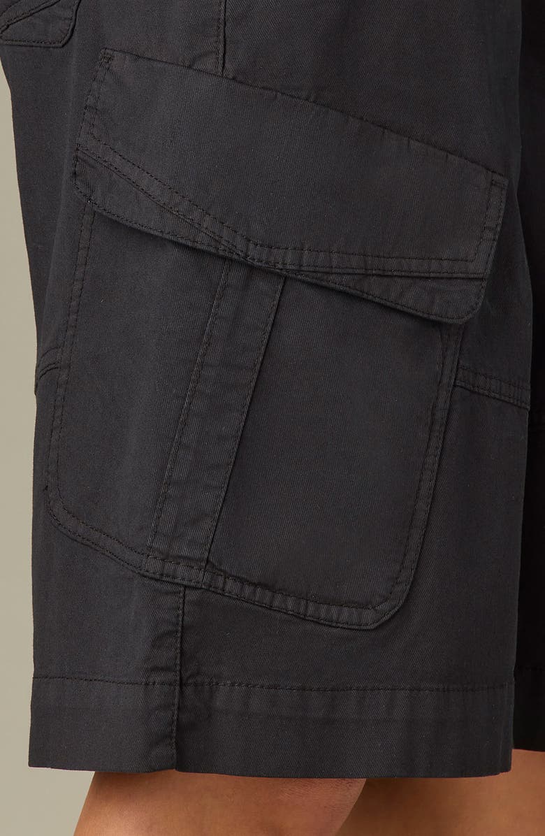 Wit & Wisdom Skyrise Cargo Bermuda Shorts, Alternate, color, Black