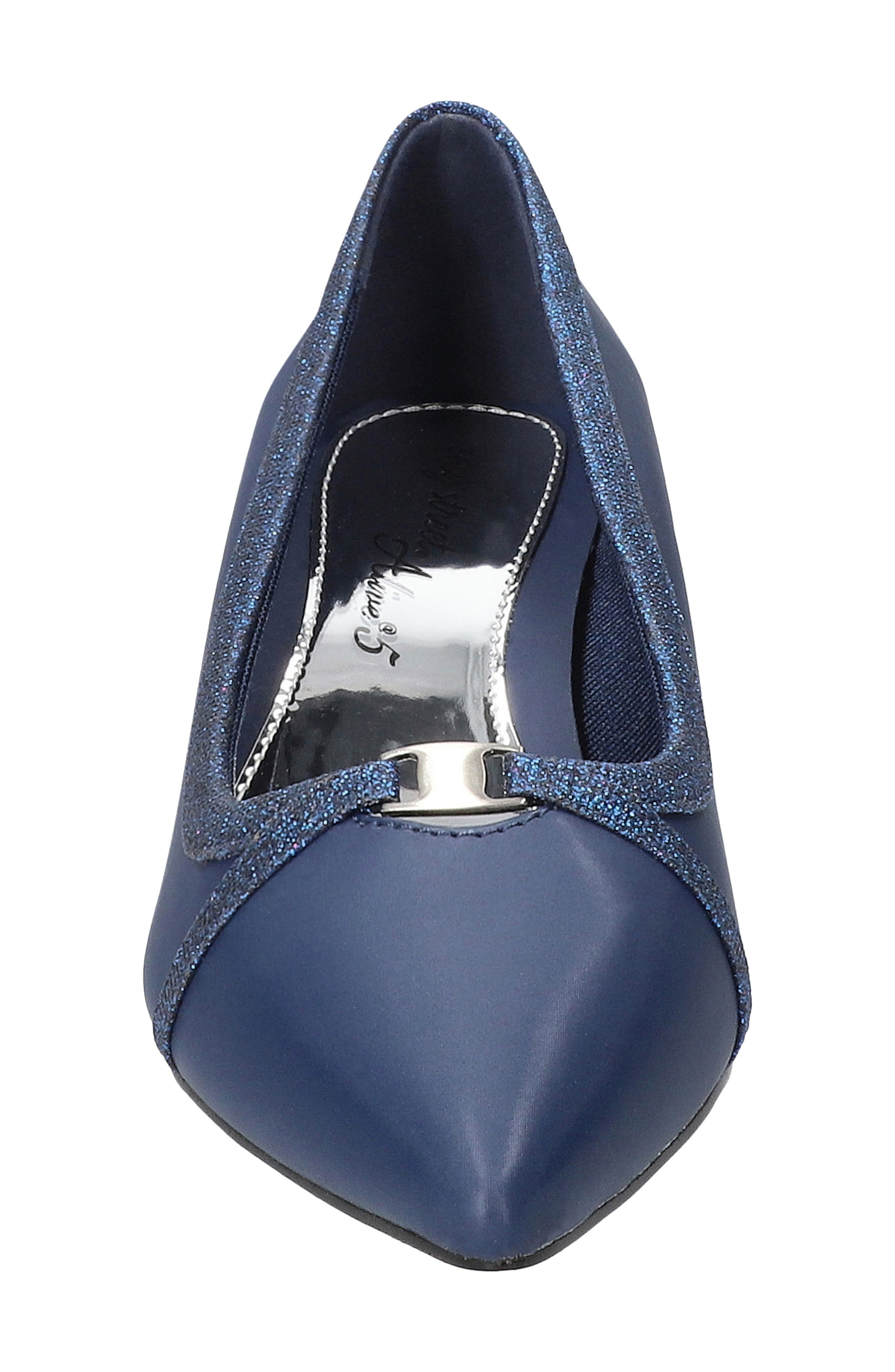 Zayn Kitten Heel Pump, Alternate, color, NAVY SATIN