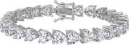 FZN Heart Cubic Zirconia Tennis Bracelet
