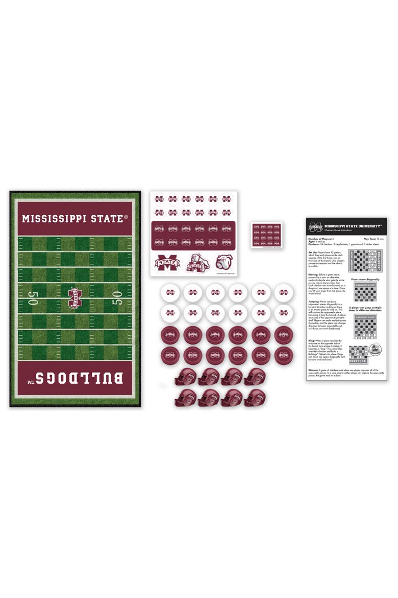 Mississippi State Bulldogs Checkers Game, Alternate, color, Multicolor
