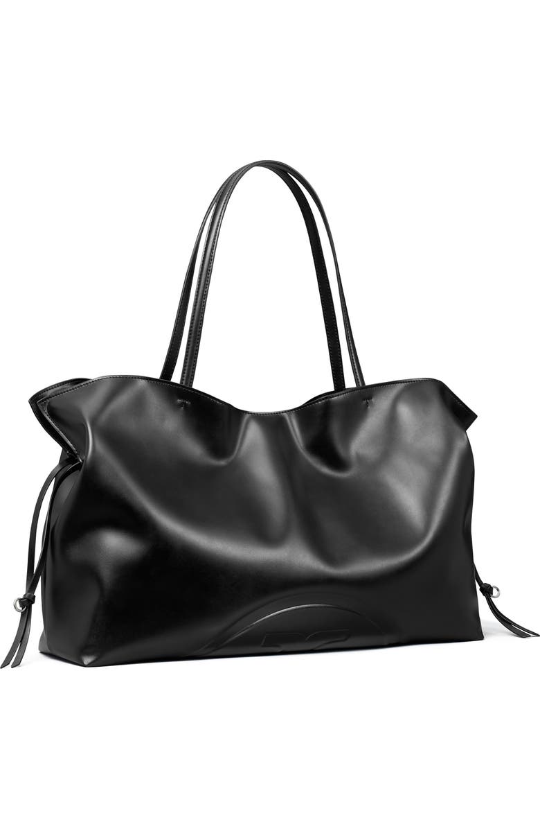 Tory Burch Small Ella Drawstring Tote Bag, Alternate, color, Black