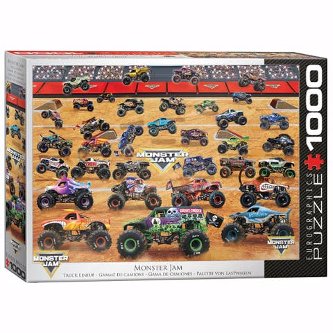 Monster Jam Truck Lineup 1000Piece Puzzle, Adult
