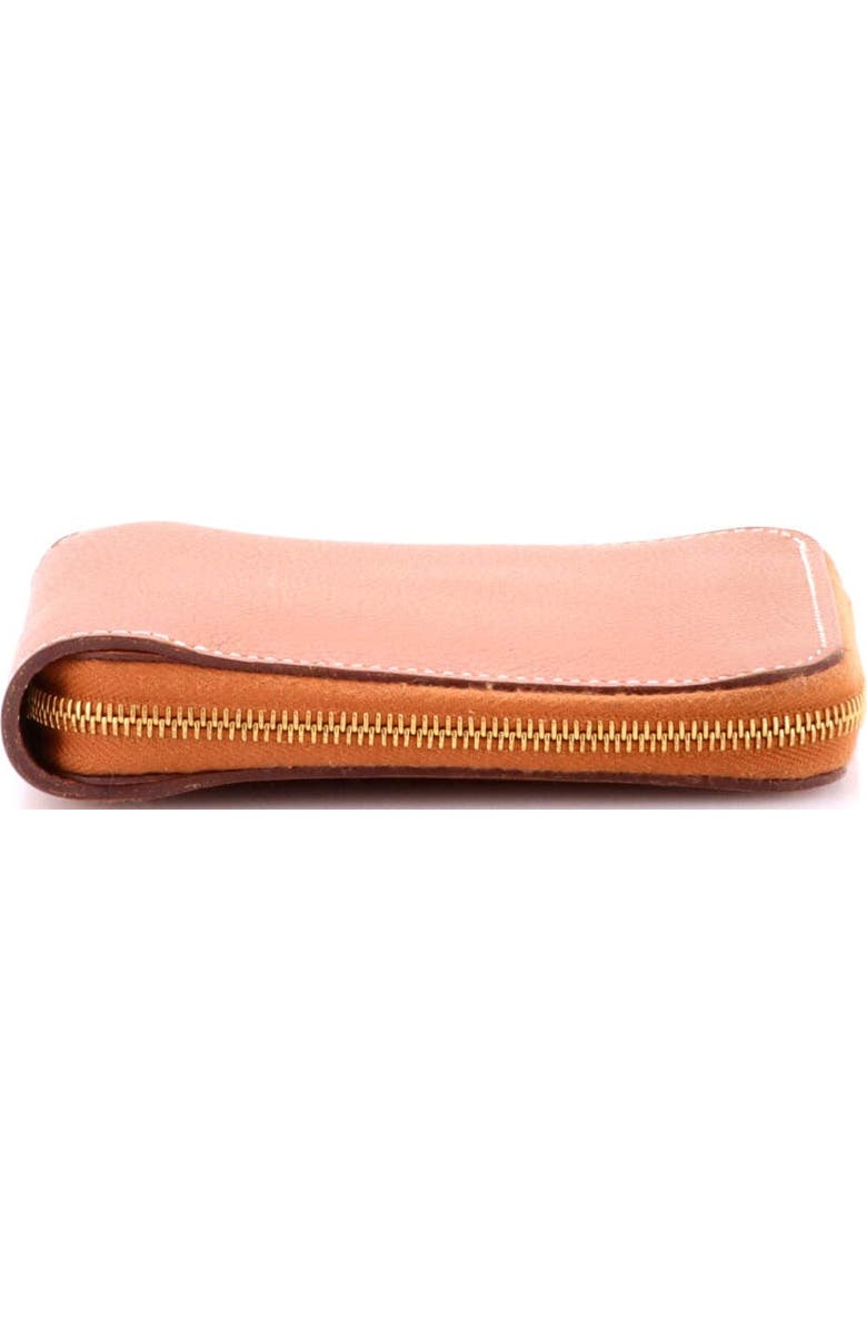 Pre-Owned Hermes Zipengo II Chaine d'Ancre Zip Wallet Leather, Alternate, color, Gold