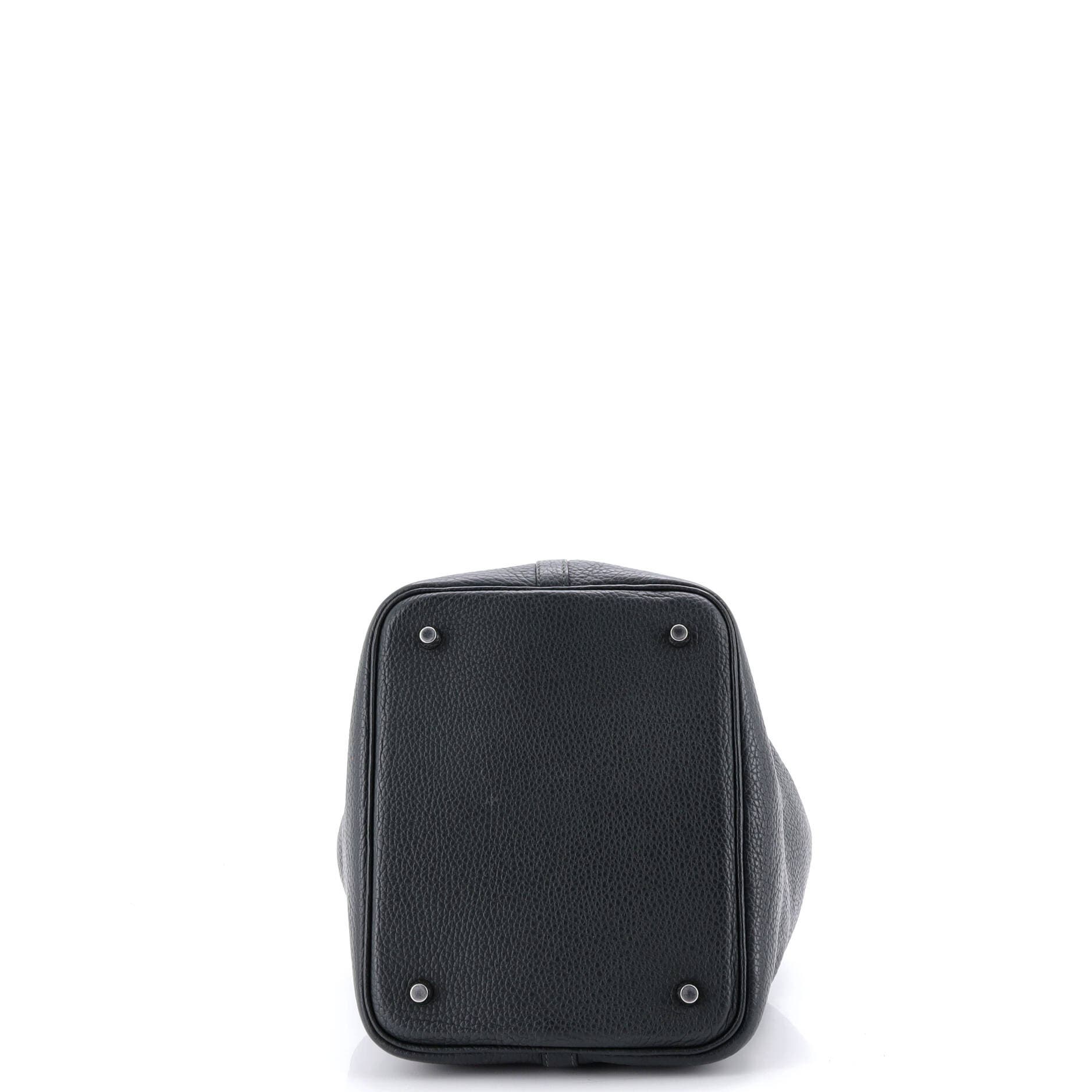 Pre-Owned Hermes Picotin Lock Bag Clemence MM, Alternate, color, Vert Fonce