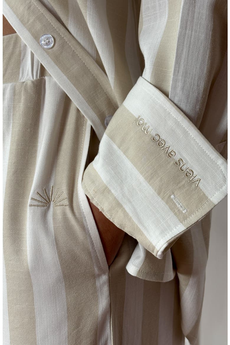 The Paloma Long Sleeve Shirt, Alternate, color, BEIGE