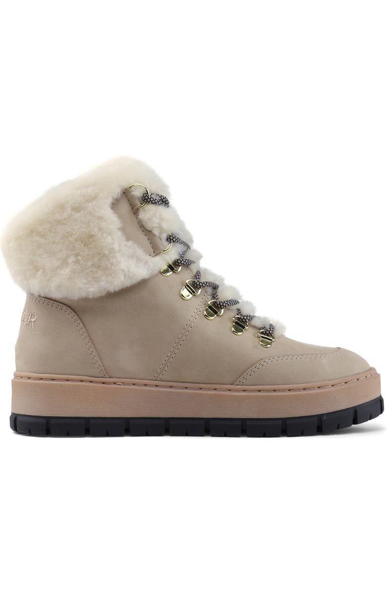Pajar Chalet Faux Shearling Waterproof Bootie, Alternate, color, Sand