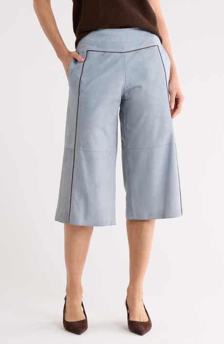 Longchamp Leather Bermuda Shorts