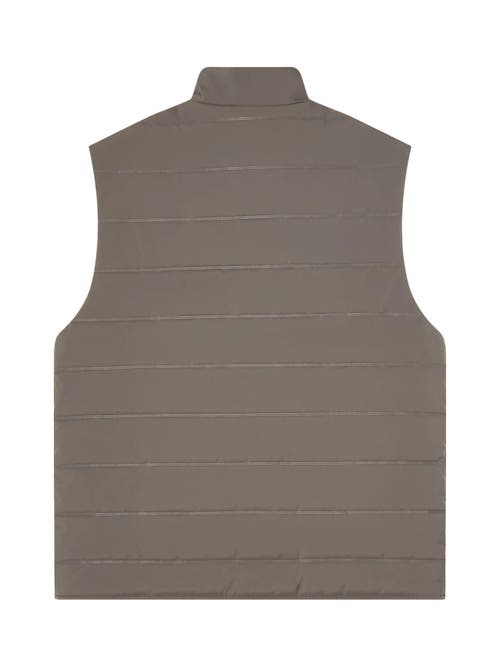 Robert Talbott Driver Quilted Vest In Gray