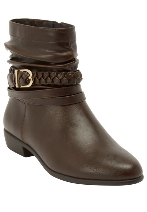 Comfortview The Mickey Bootie In Brown