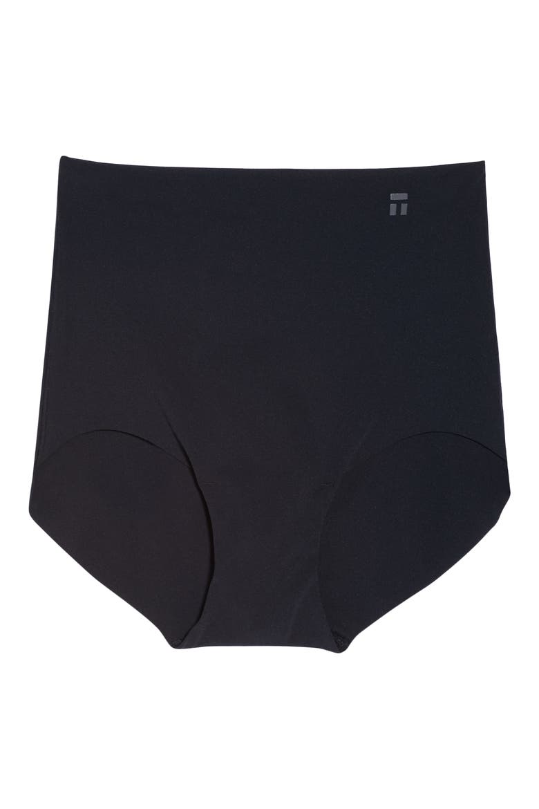 Second Skin High Waist Briefs, Alternate, color, BLACK