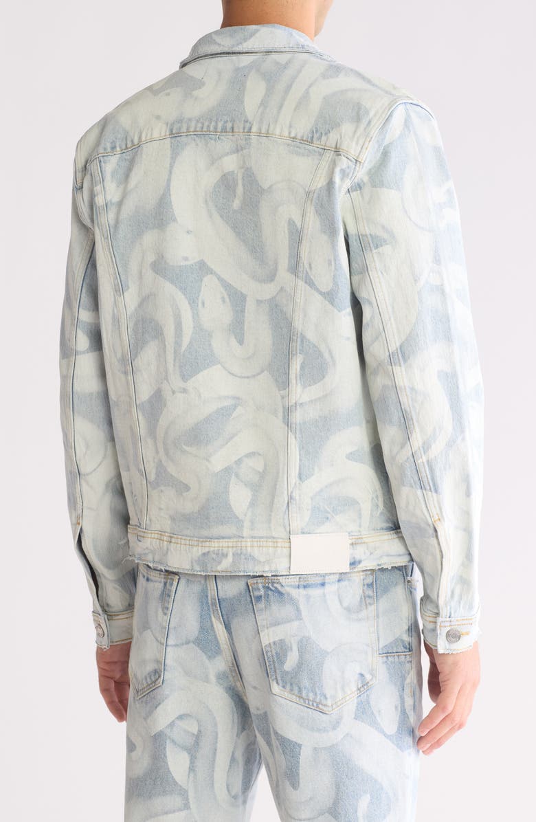 PURPLE BRAND Snake Denim Jacket, Alternate, color,