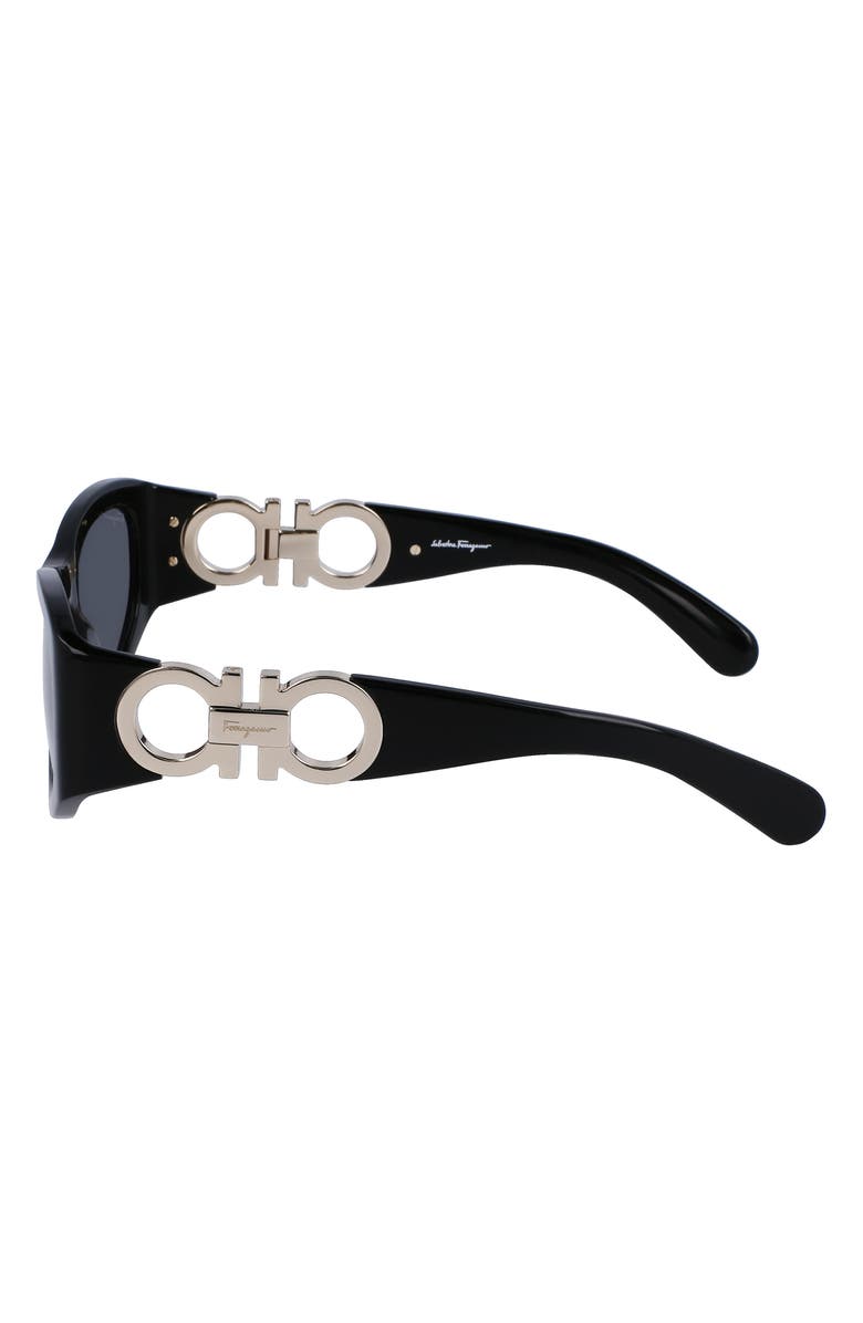 FERRAGAMO 53mm Oval Sunglasses, Alternate, color,