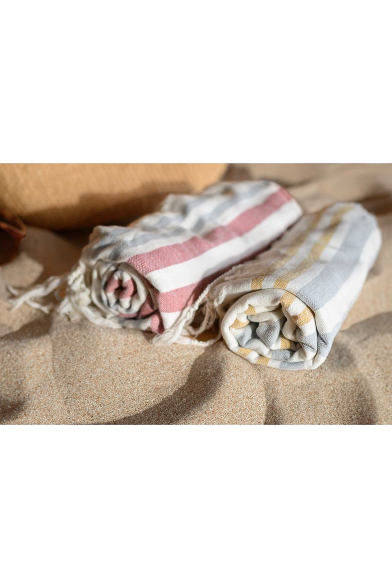 Handloom Towel, Alternate, color, Blue Yellow