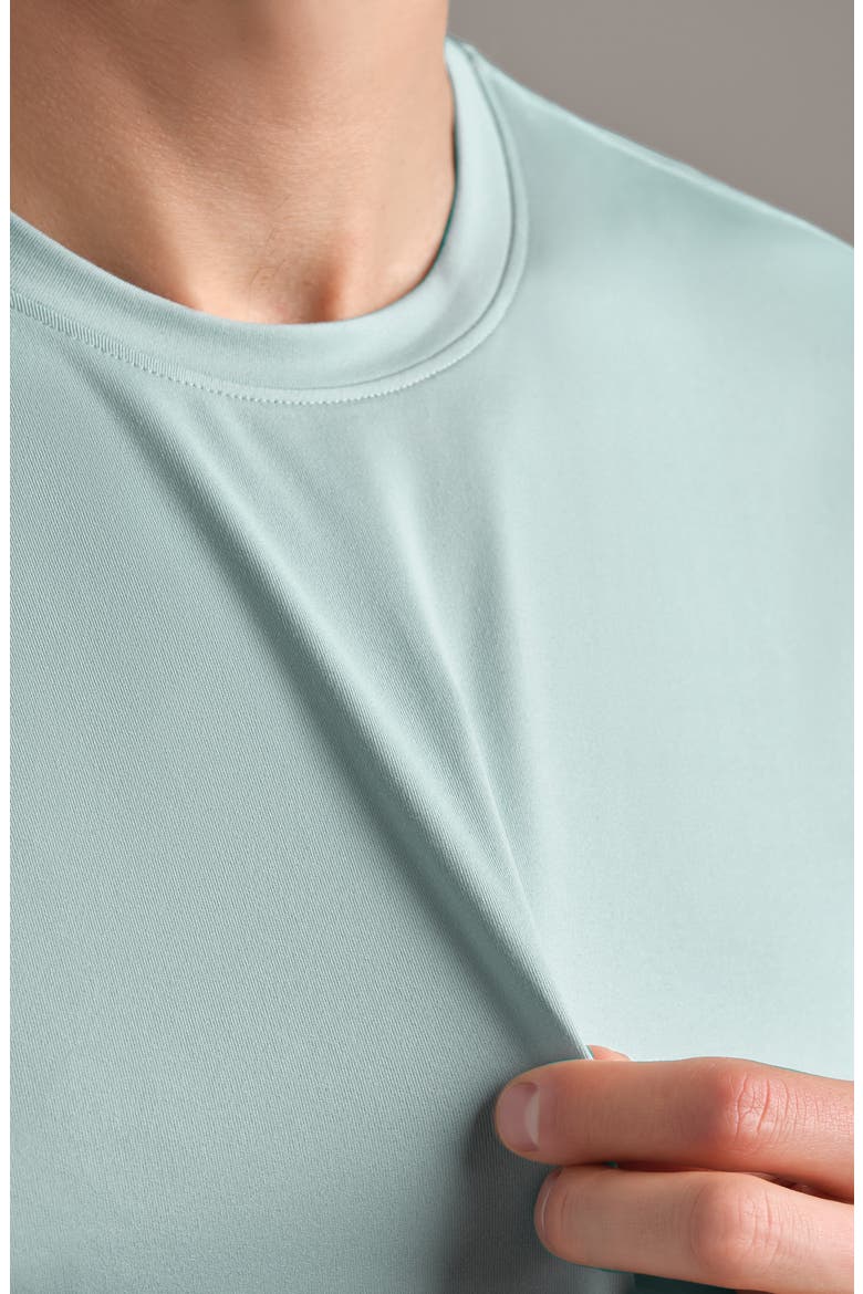 Backspin Performance T-Shirt, Alternate, color, BLUE WATER