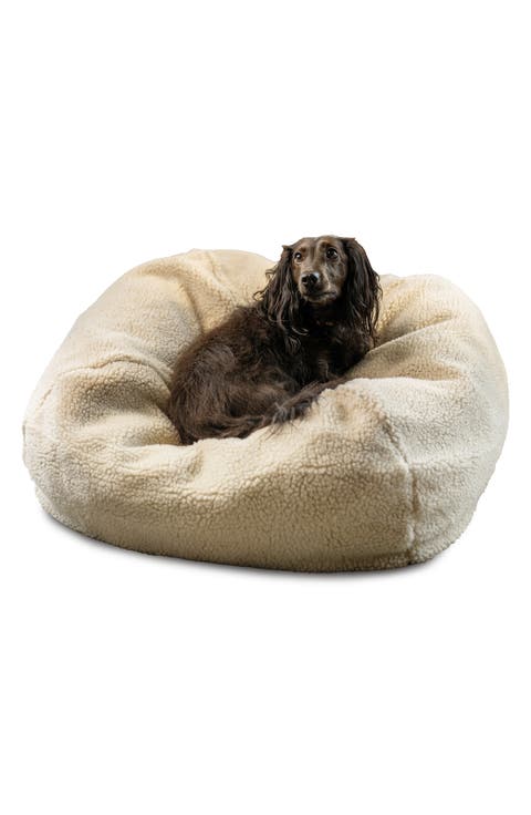 Sherpa Puff Ball Pet Bed