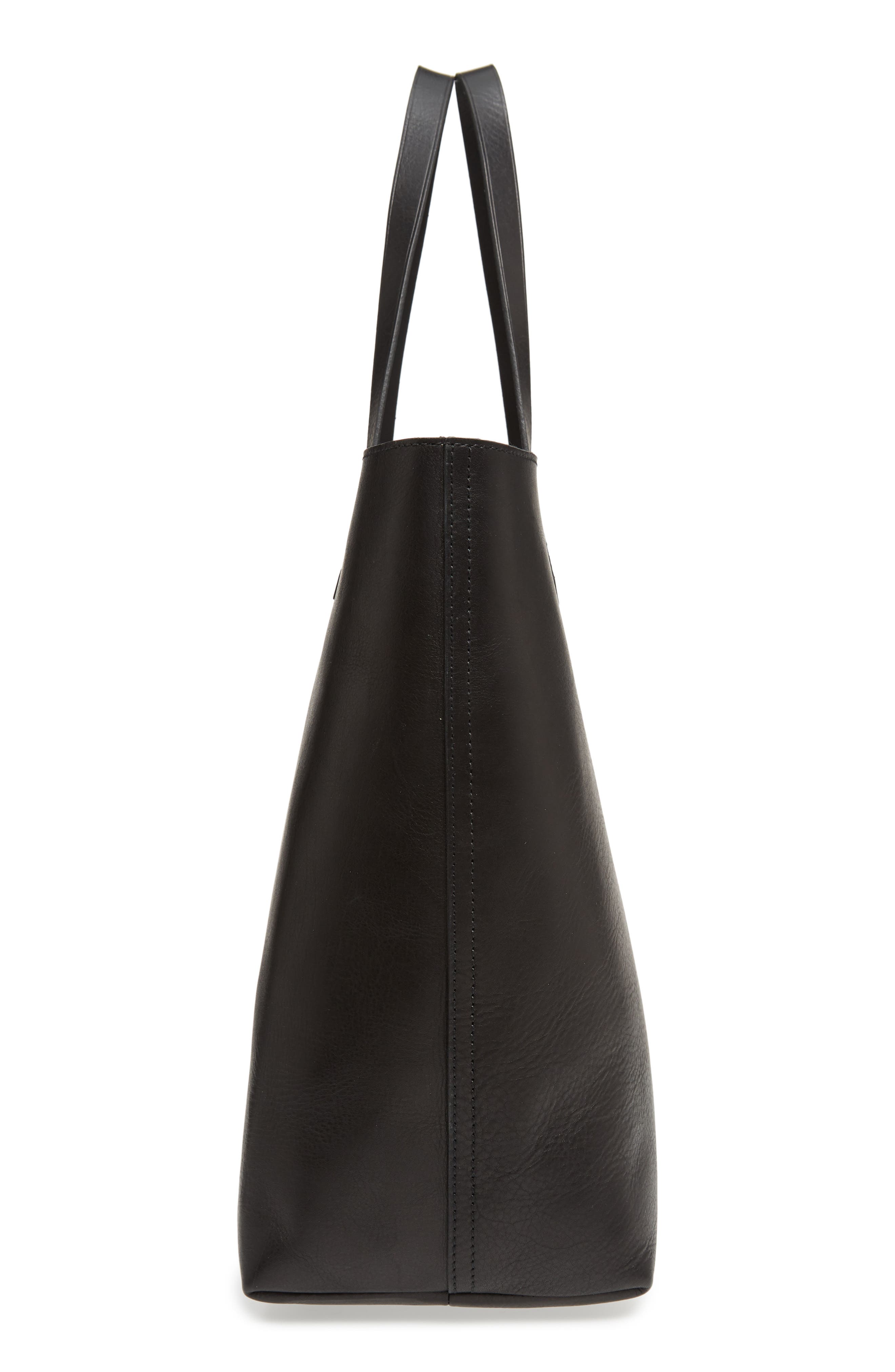 Madewell Zip Top Transport Leather Tote, Alternate, color, 