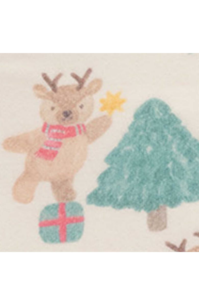 Purebaby Christmas Stretch Blanket & Lovey Toy, Alternate, color, Deer Christmas Print