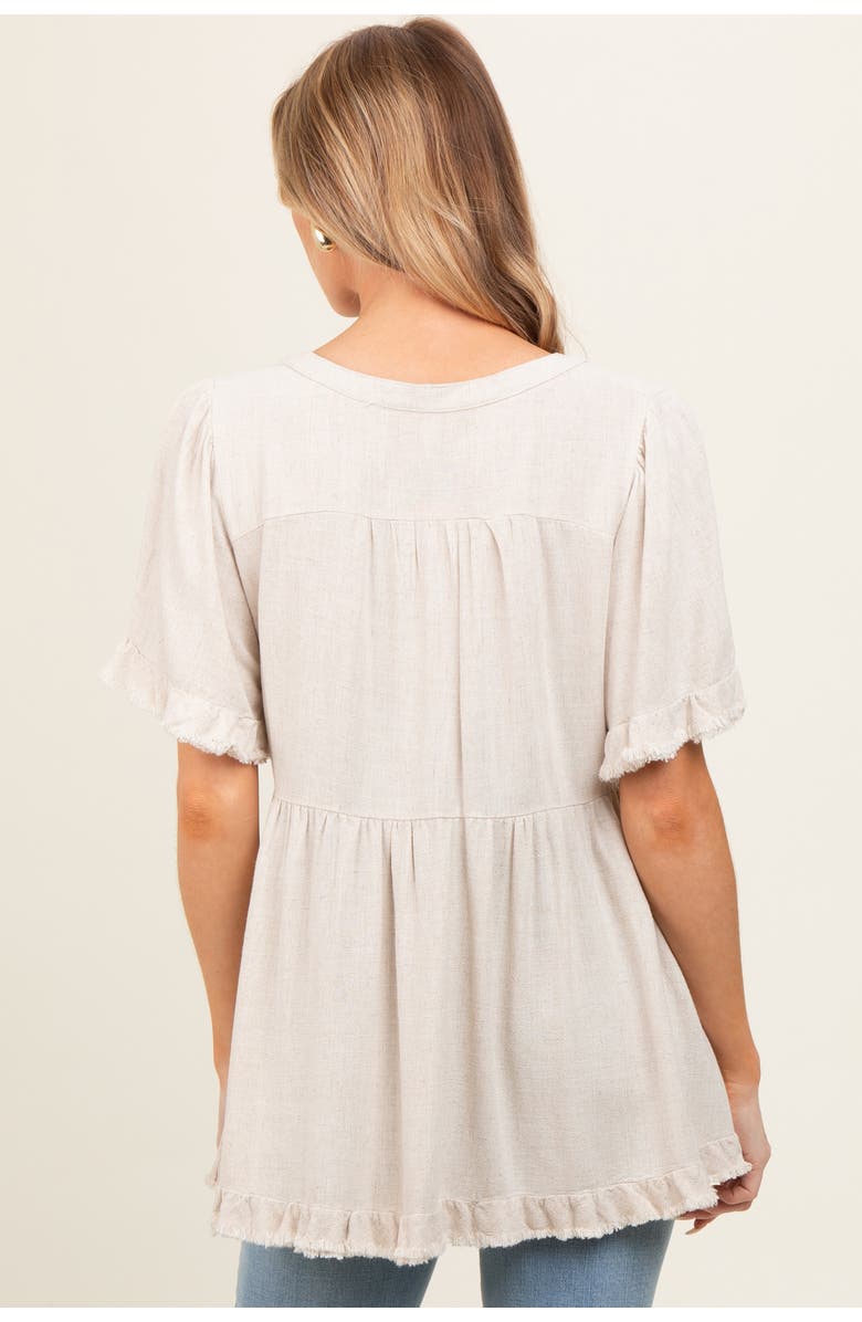 PinkBlush Short Sleeve Top, Alternate, color, Beige