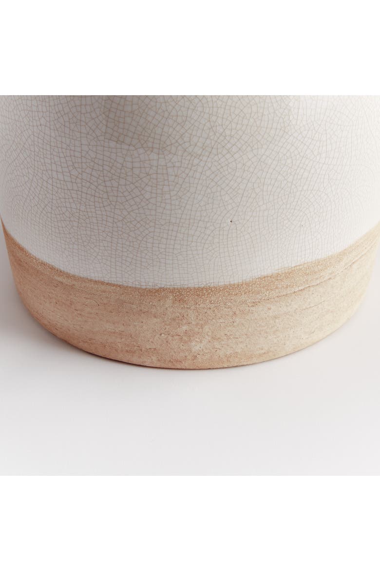 Leona Wide Vase, Alternate, color, Beige