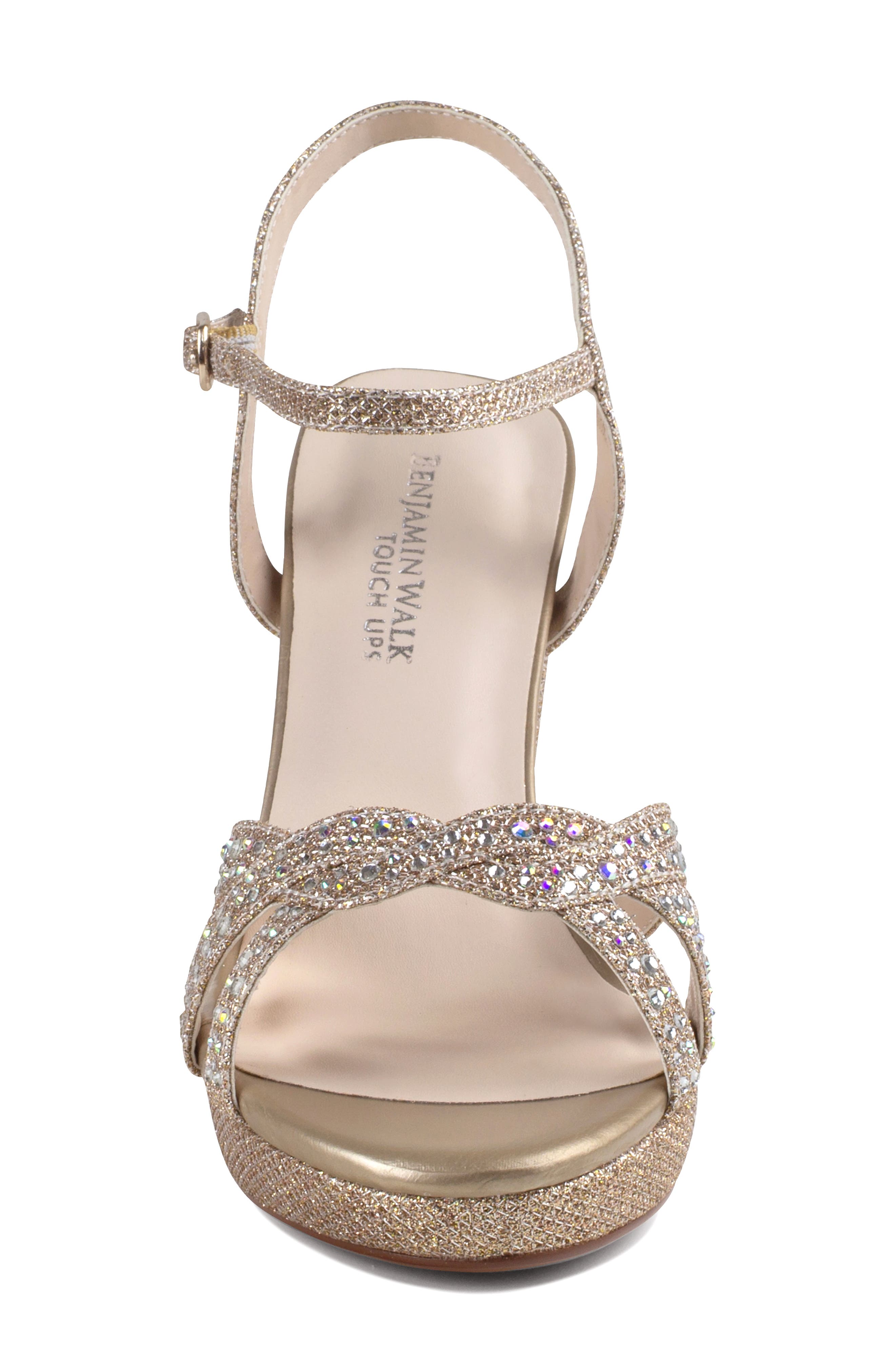Touch Ups Ava Ankle Strap Sandal, Alternate, color, Champagne