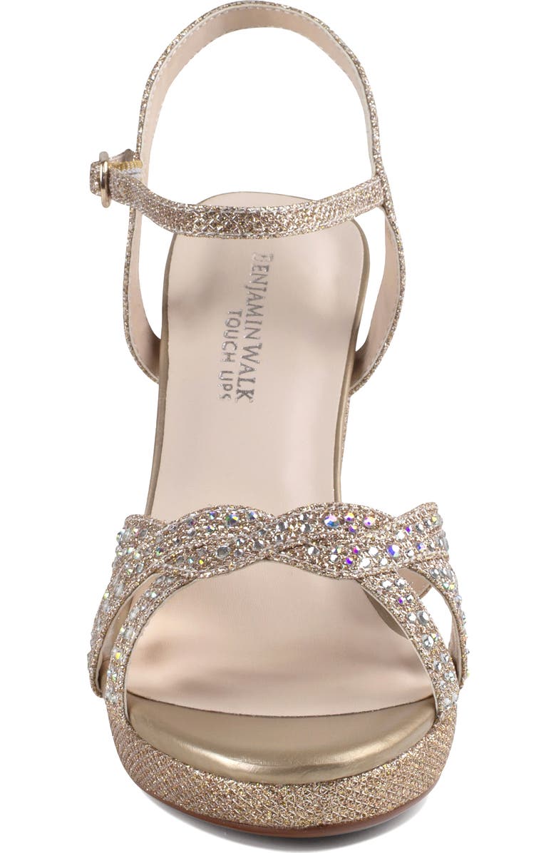 Touch Ups Ava Ankle Strap Sandal, Alternate, color, Champagne