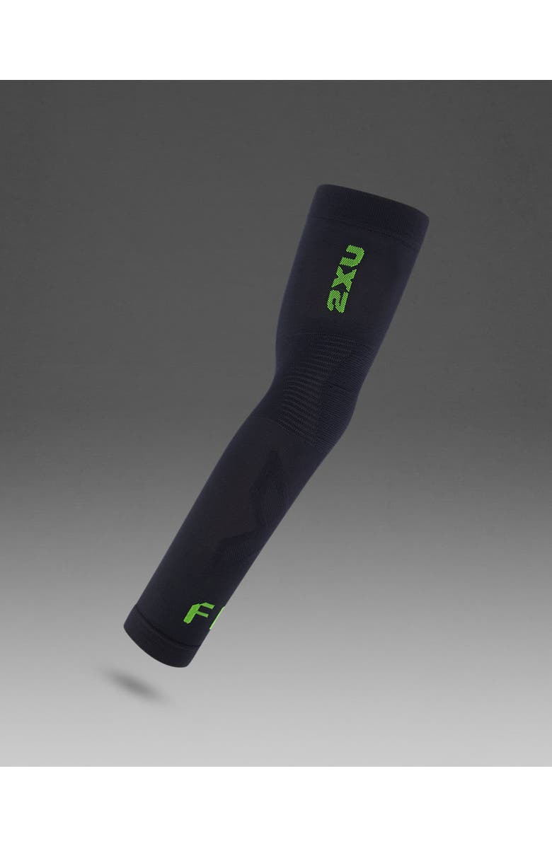 2XU Recovery FIR Flex Leg Sleeves, Alternate, color, Black/Nero