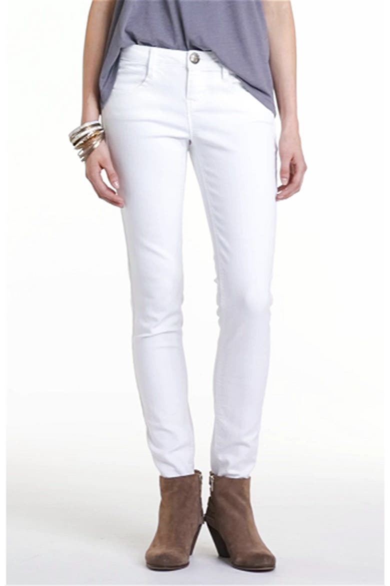 Skinny Jeans, Alternate, color, WHITE