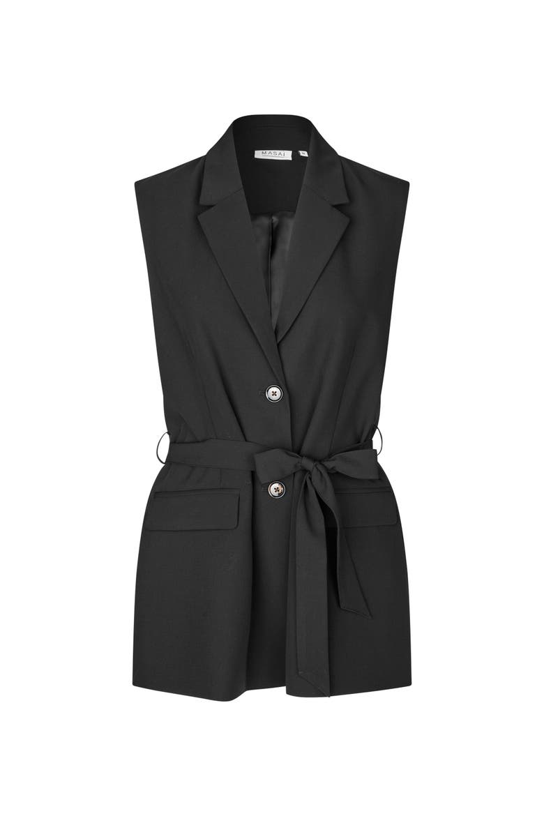 MaJulea Waistcoat, Alternate, color, Black