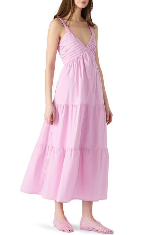 Steve Madden Eliora Tiered Cotton Sundress In Pink
