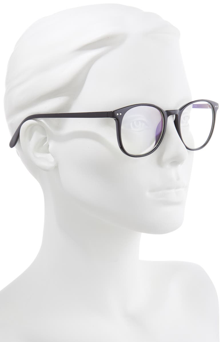 BP. 49mm Round Blue Light Blocking Glasses, Alternate, color,