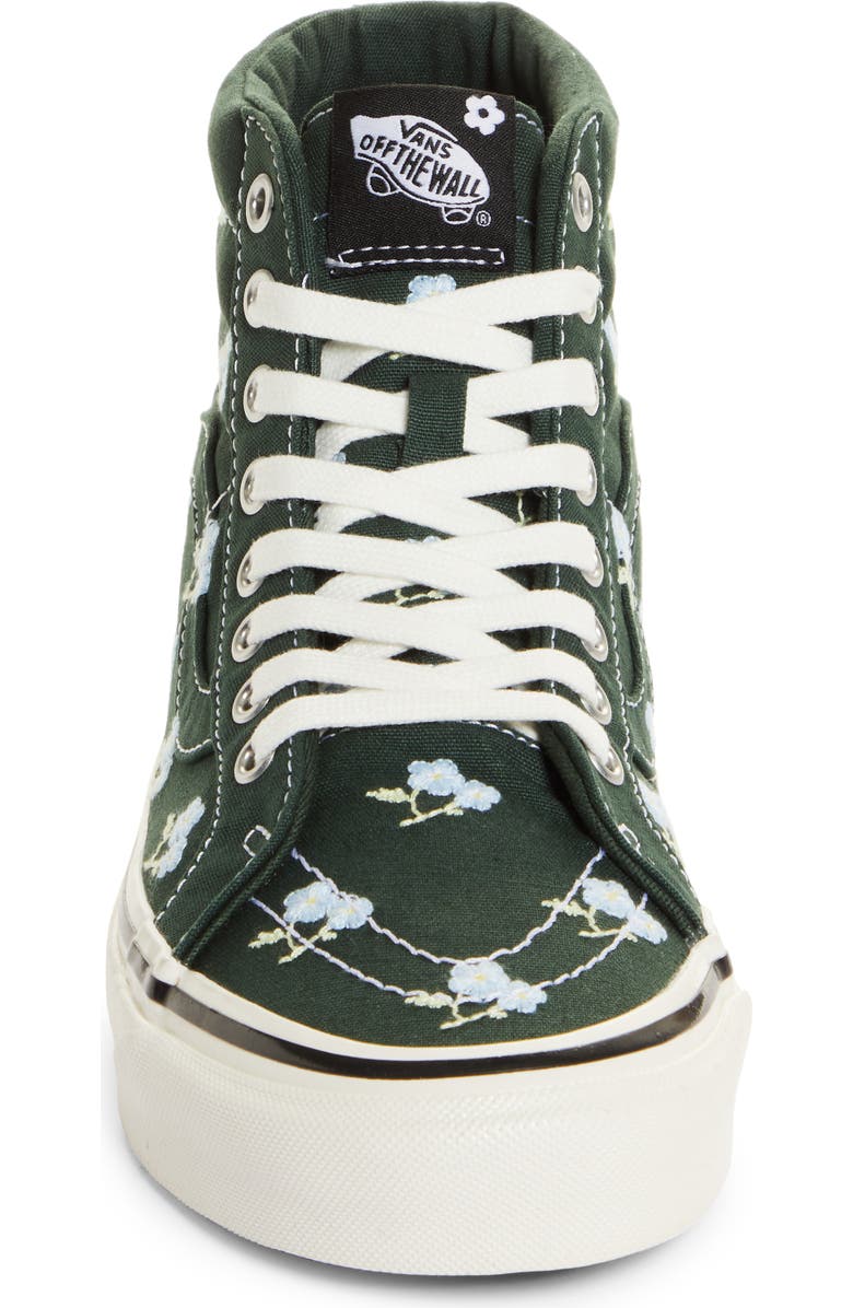 Vans X Sandy Liang Sk8-Hi 38 DX Embroidered High Top Platform Sneaker, Alternate, color, Natural