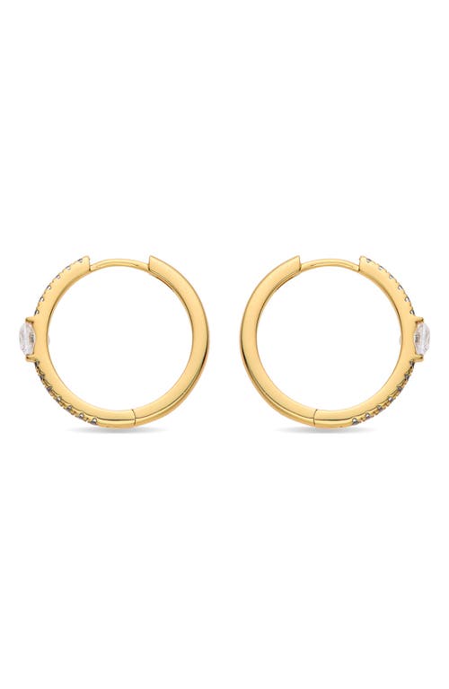 Eye Candy Los Angeles Apolline Cubic Zirconia Huggie Hoop Earrings