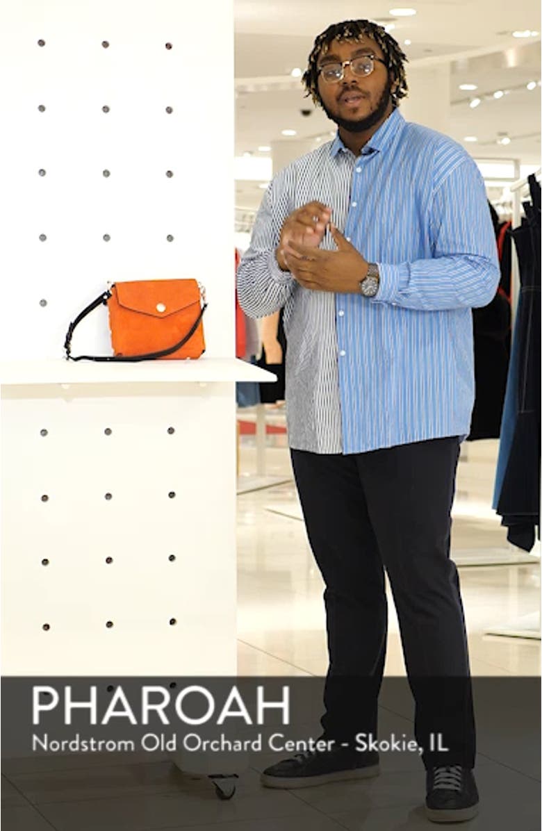 Atlas Suede Shoulder Bag, sales video thumbnail