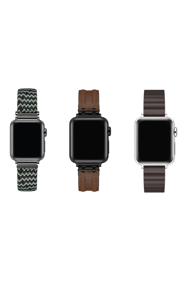Assorted 3-Pack Apple Watch® Watchbands, Alternate, color, BROWN ASSORTED