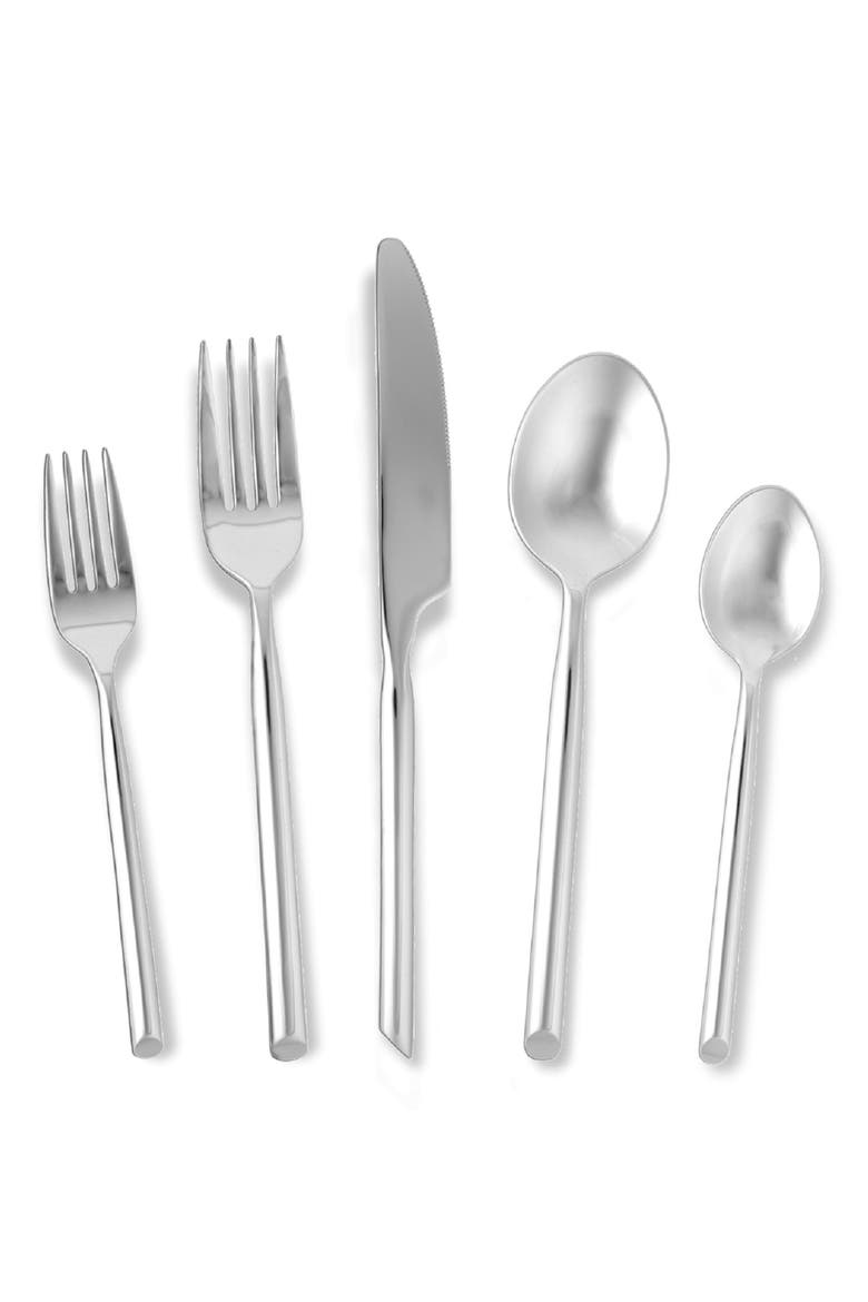 Capri 5-Piece Place Setting, Main, color, SILVER
