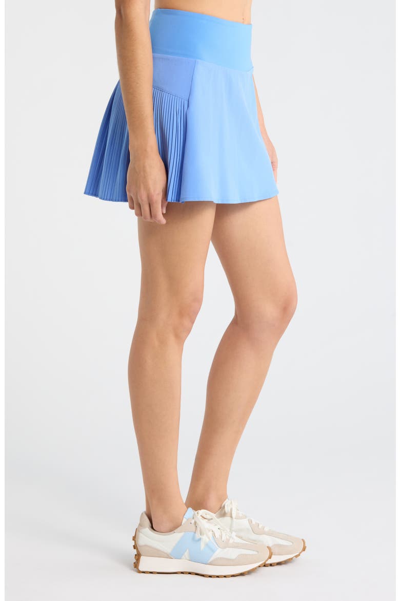 Super Set High Waist Pleated Skort, Alternate, color, BLUE AZURITE