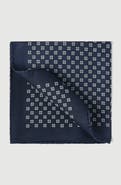 Brunello Cucinelli Silk pocket square with squares pattern