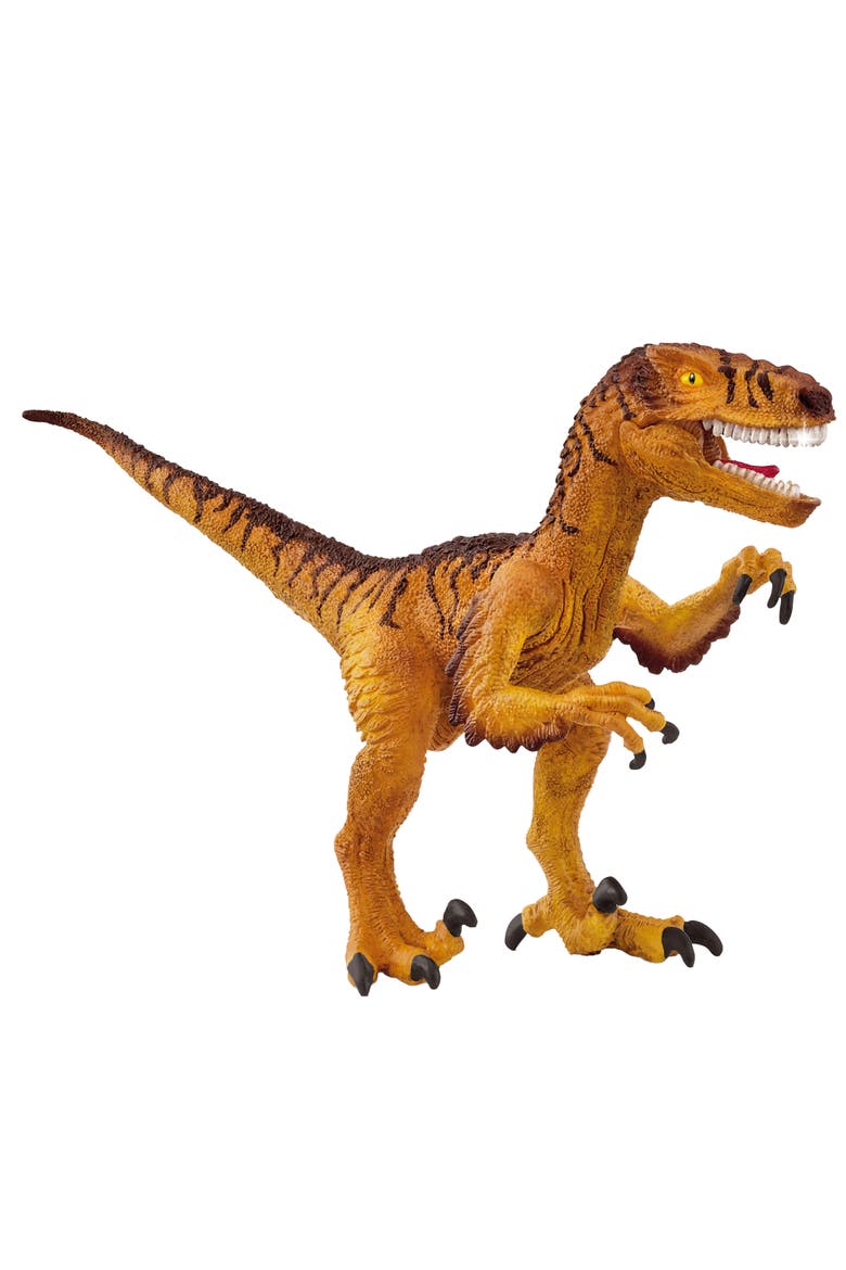 Velociraptor 7 Inch Dinosaur Figurine, Main, color, Multicolored