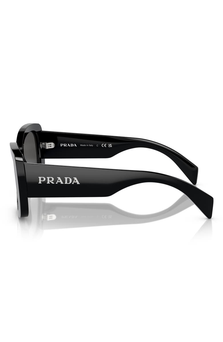 Prada 56mm Oval Sunglasses, Alternate, color, 