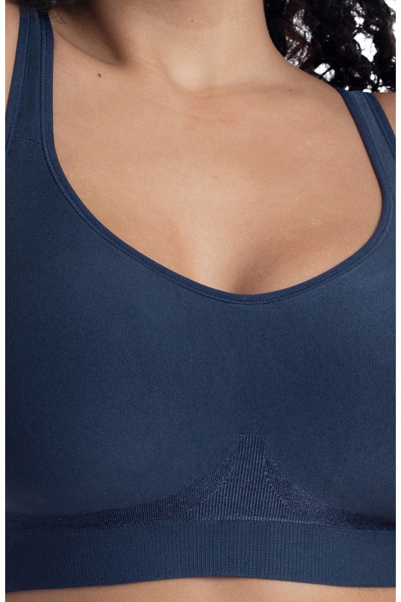 The Comfort Shaping Bra with Adjustable Straps, Alternate, color, Navy