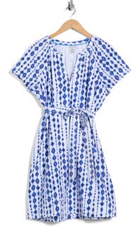 Tommy Bahama Crystalline Cove Short Sleeve Cotton Dress