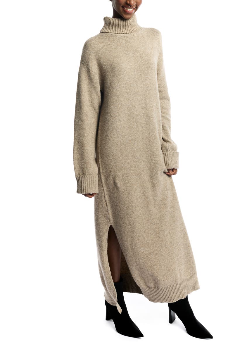 Bedford Sweater Dress, Main, color, Mocha