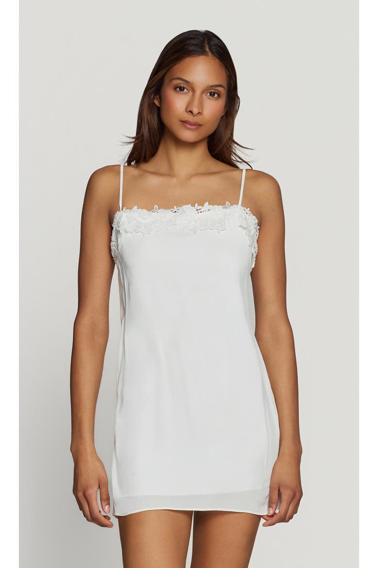 Elle Lace Combo Cami Dress, Main, color, White
