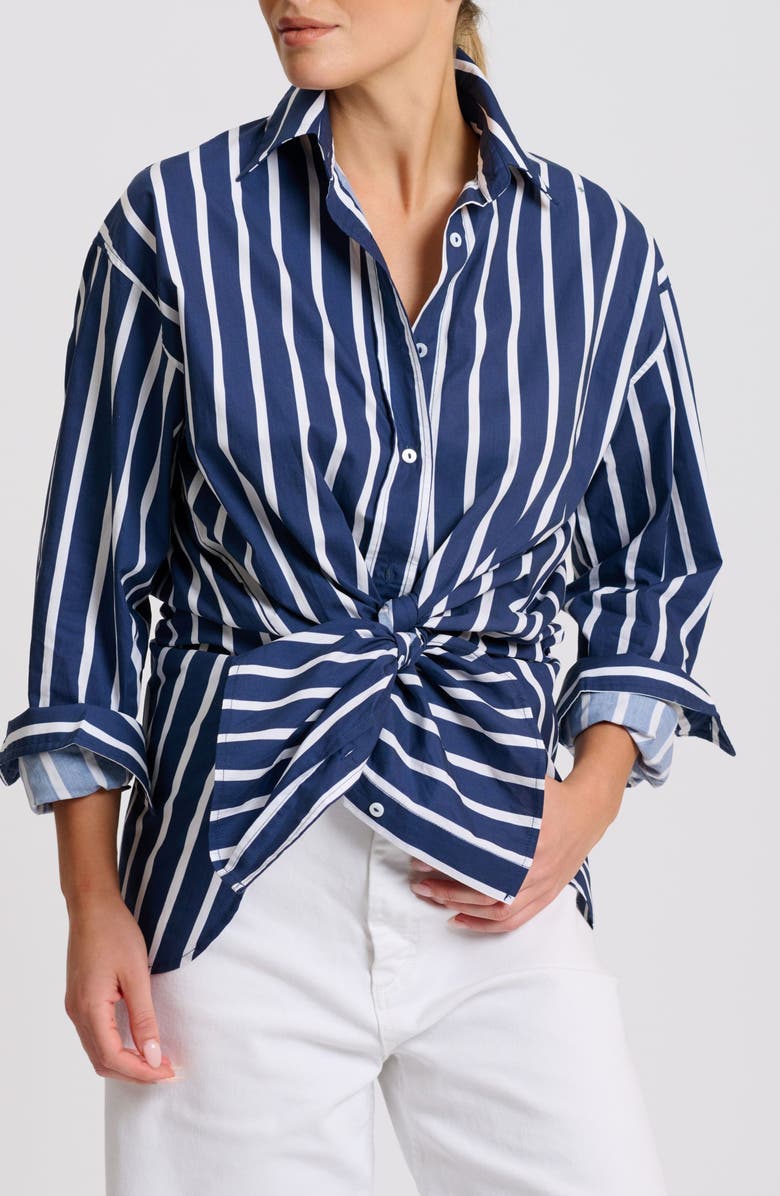 SHIRTY Stripe Boyfriend Shirt, Alternate, color, 