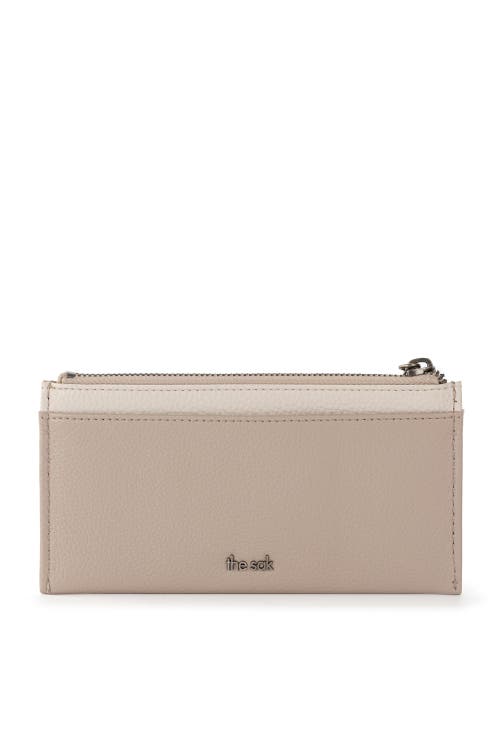 The Sak Neva Large Card Wallet In Sand Block