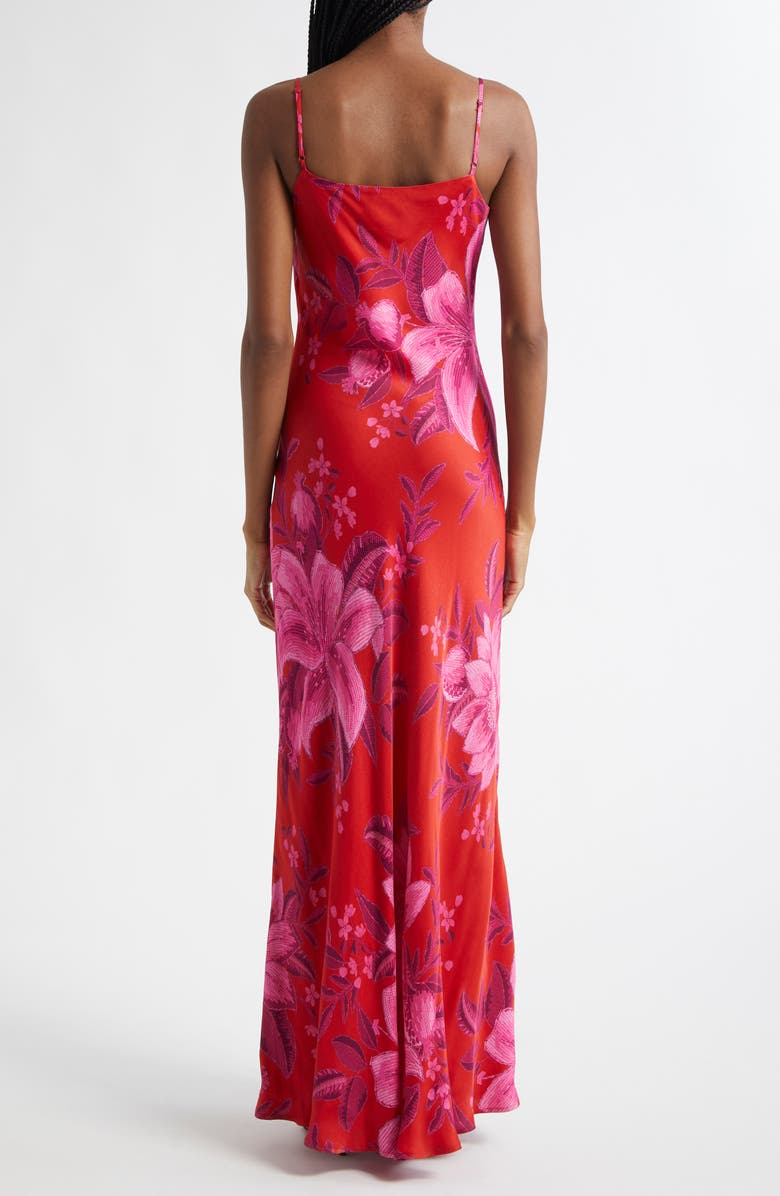 FARM Rio Summer Fruit Satin Maxi Slipdress, Alternate, color, 
