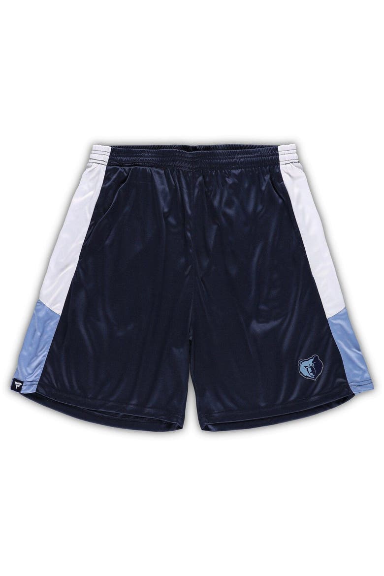Men's Fanatics Branded Navy Memphis Grizzlies Big & Tall Champion Rush Practice Shorts, Main, color, Navy