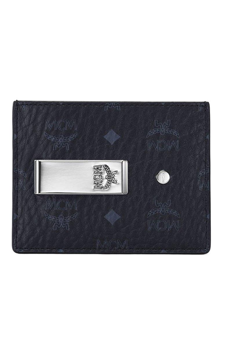 Money Clip Card Case in Visetos Original, Main, color, Black