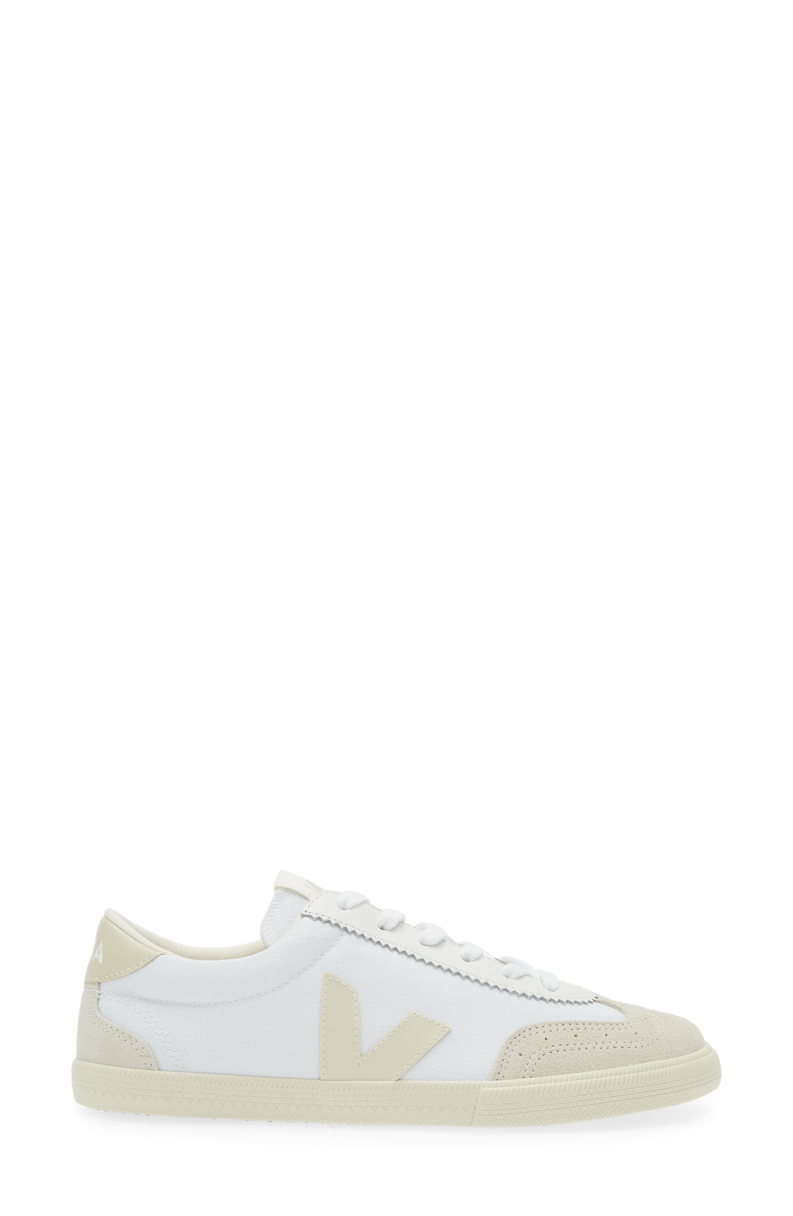 Volley Canvas Sneaker, Alternate, color, WHITE PIERRE